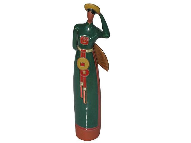 Statuette en c�ramique Gom Viet (Thi�u Nu Trung B�)